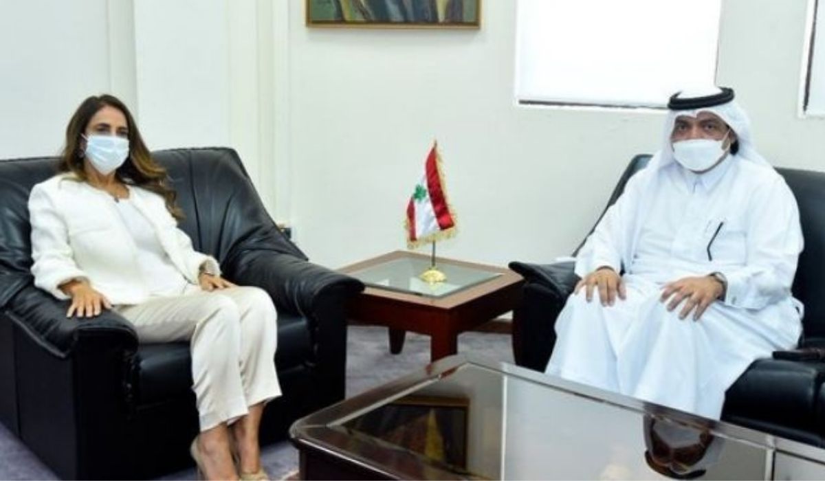 Lebanese Deputy PM and Minister of Defense Meets Qatar Envoy